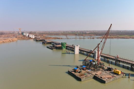 安徽五河:合新新高鐵建設如火如荼
